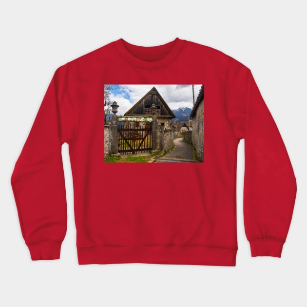 Lane in Luint, Italy Crewneck Sweatshirt by jojobob